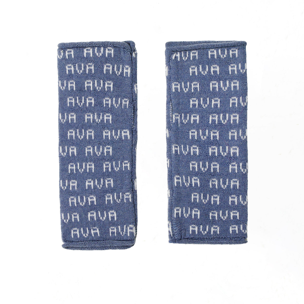 Mitaines AVA - Laine Mérinos - Denim & Blanc