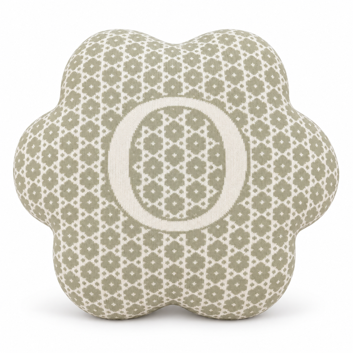 Coussin Flower - Cover Edition × Uchronia - Amande-Ecru