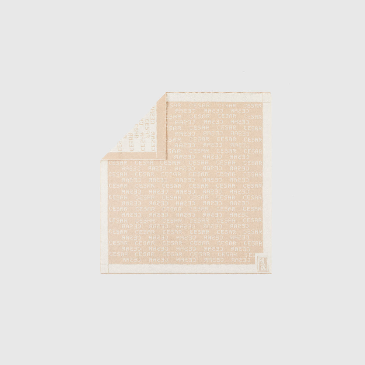 Doudou "CESAR" - Beige & Ecru - 40x40 cm