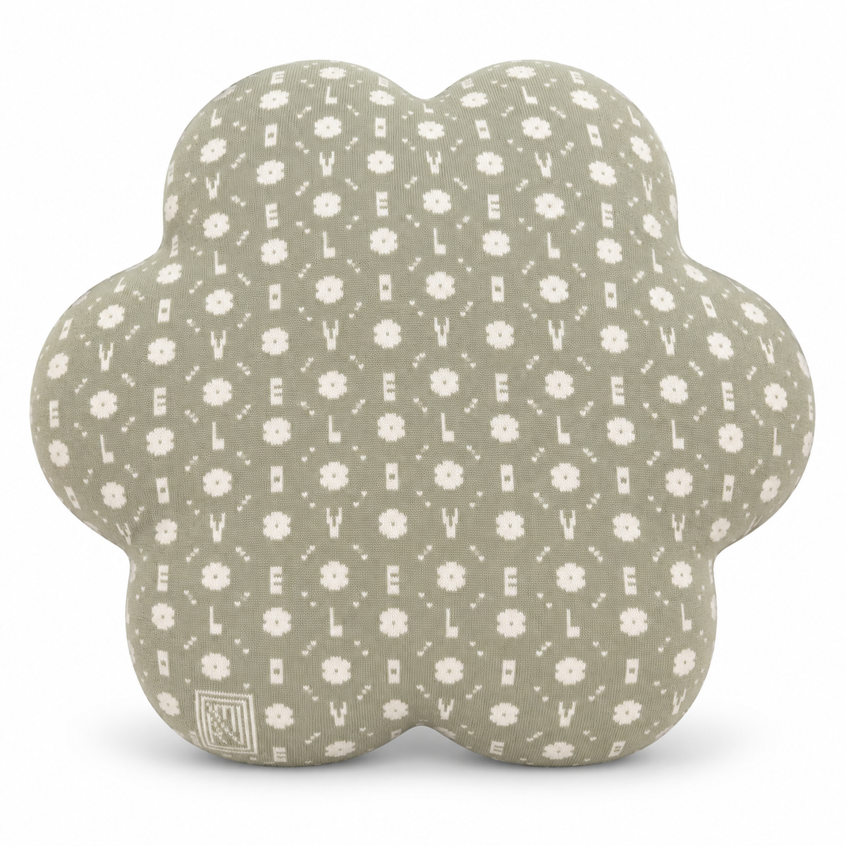 Coussin Flower - Cover Edition × Uchronia - Amande-Ecru