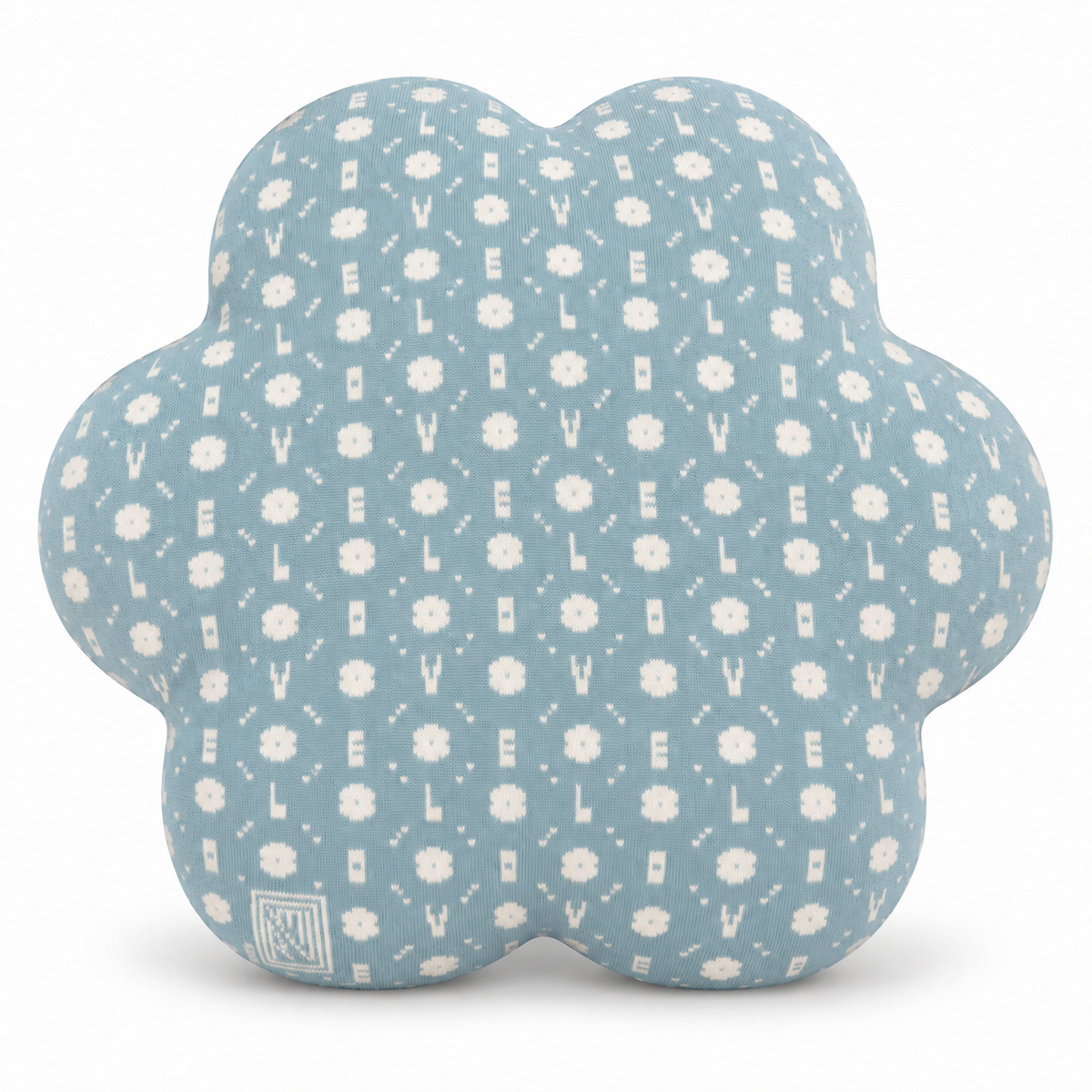 Coussin Flower - Cover Edition × Uchronia - Azur-Ecru