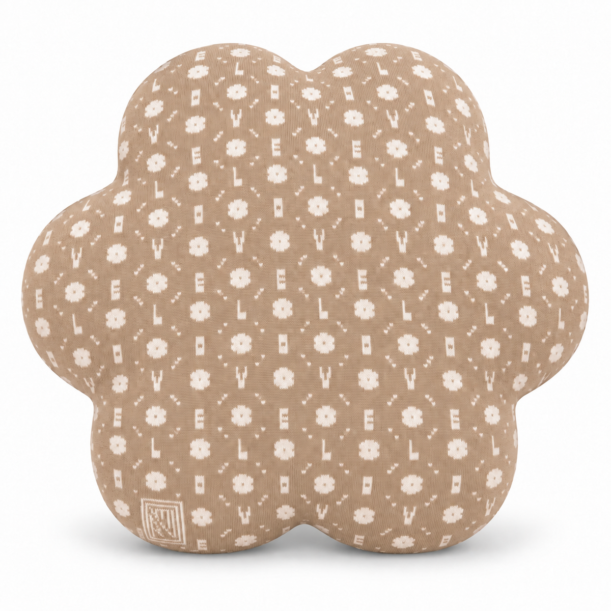 Coussin Flower - Cover Edition × Uchronia - Camel-Ecru