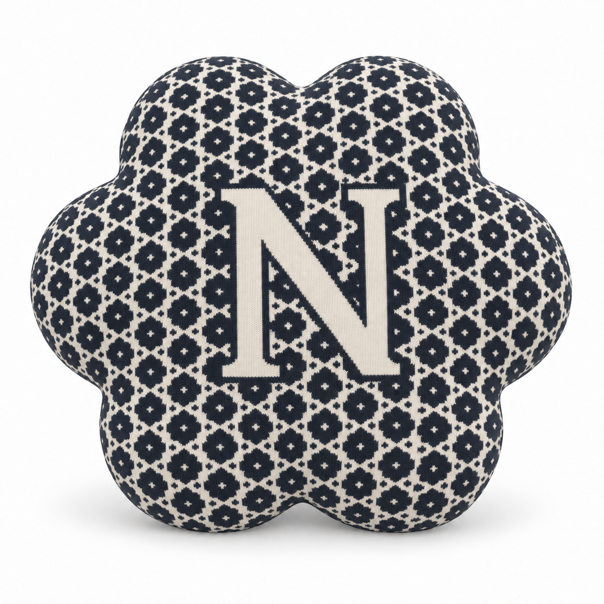 Coussin Flower - Cover Edition × Uchronia - Marine-Ecru