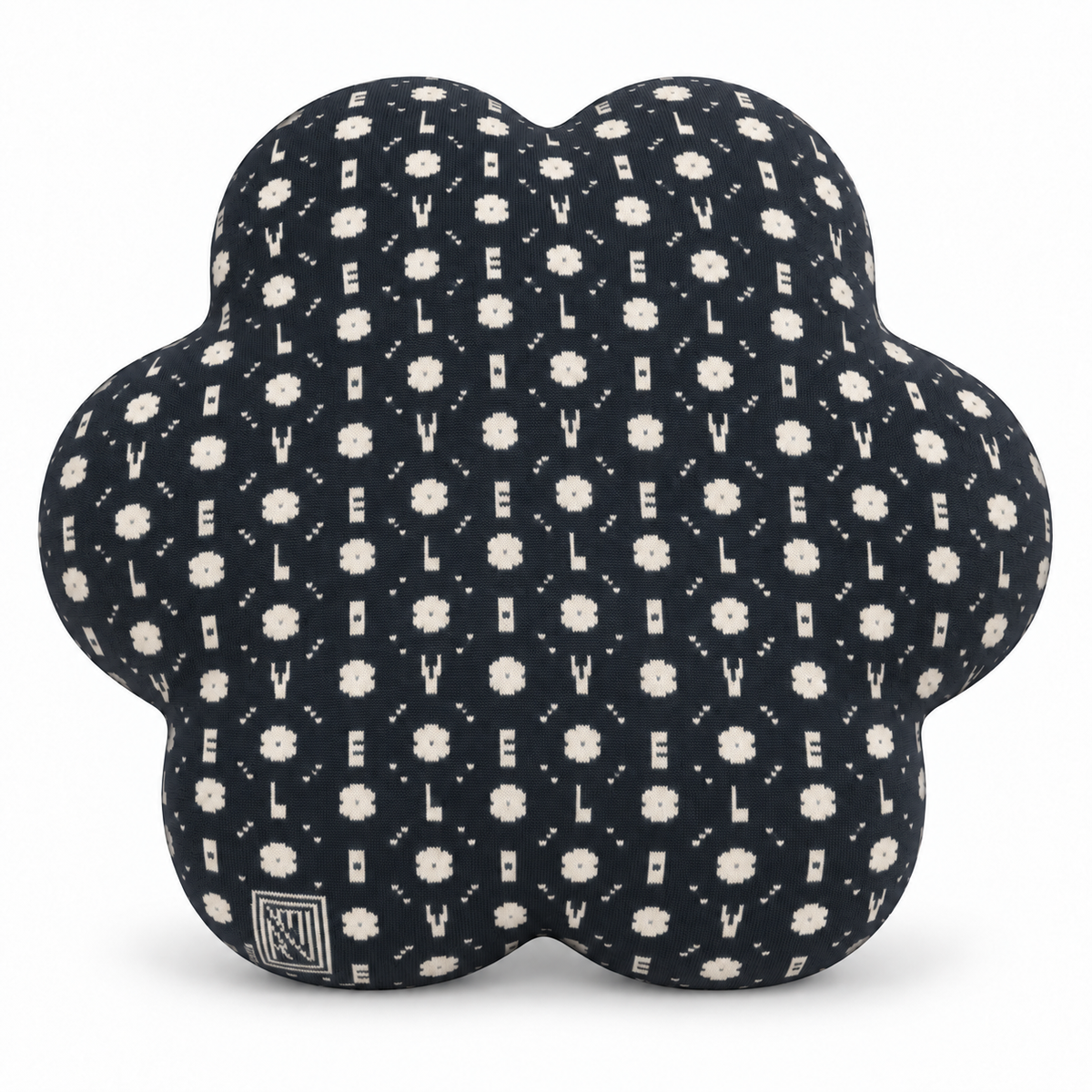 Coussin Flower - Cover Edition × Uchronia - Marine-Ecru