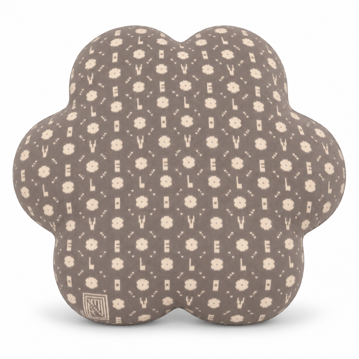 Coussin Flower - Cover Edition × Uchronia - Taupe-Lin