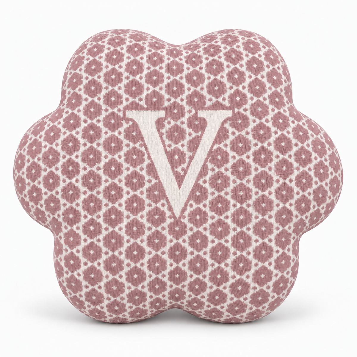 Coussin Flower - Cover Edition × Uchronia - Vieux Rose-Ecru