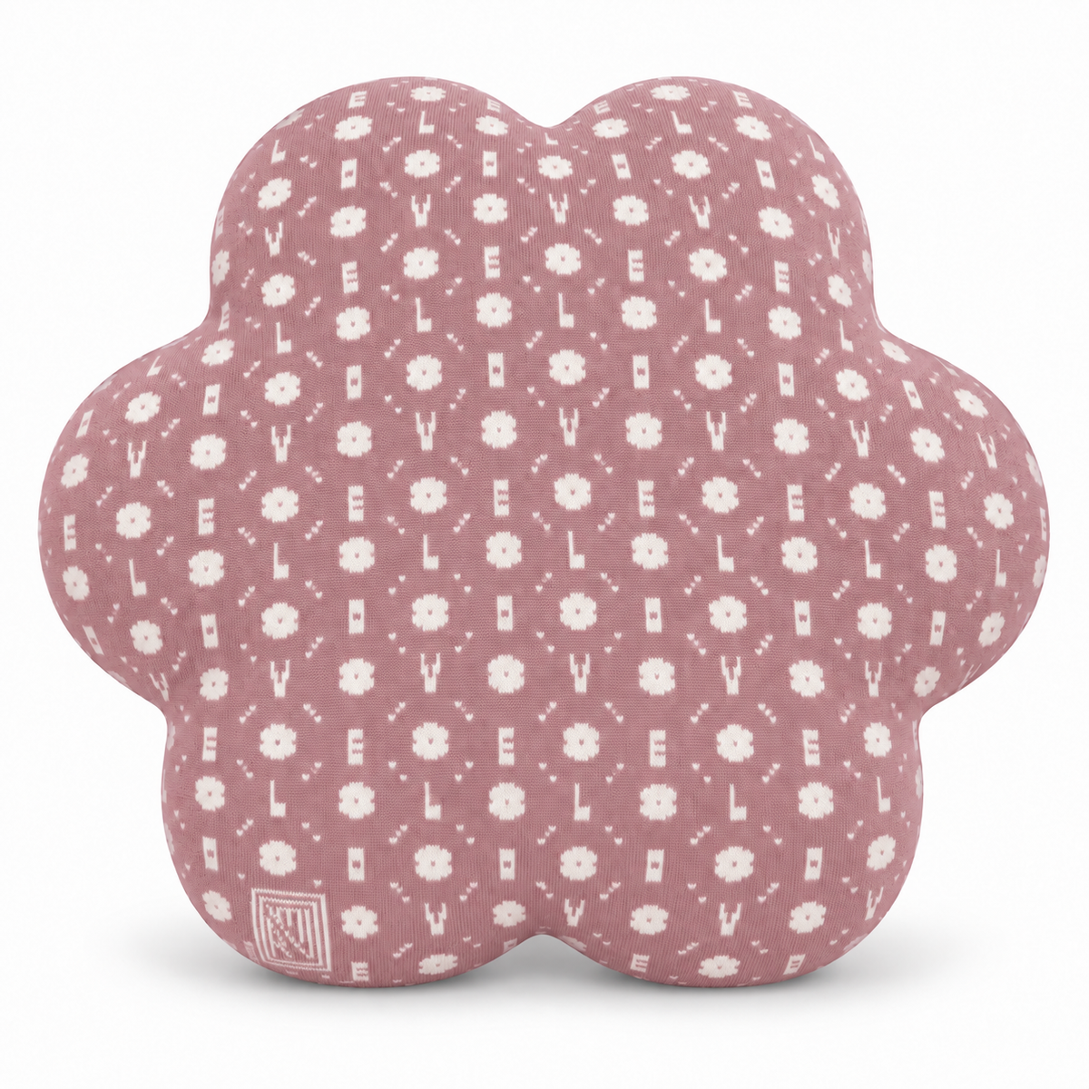 Coussin Flower - Cover Edition × Uchronia - Vieux Rose-Ecru