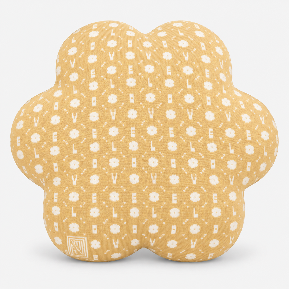 Coussin Flower - Cover Edition × Uchronia - Yellow-Ecru