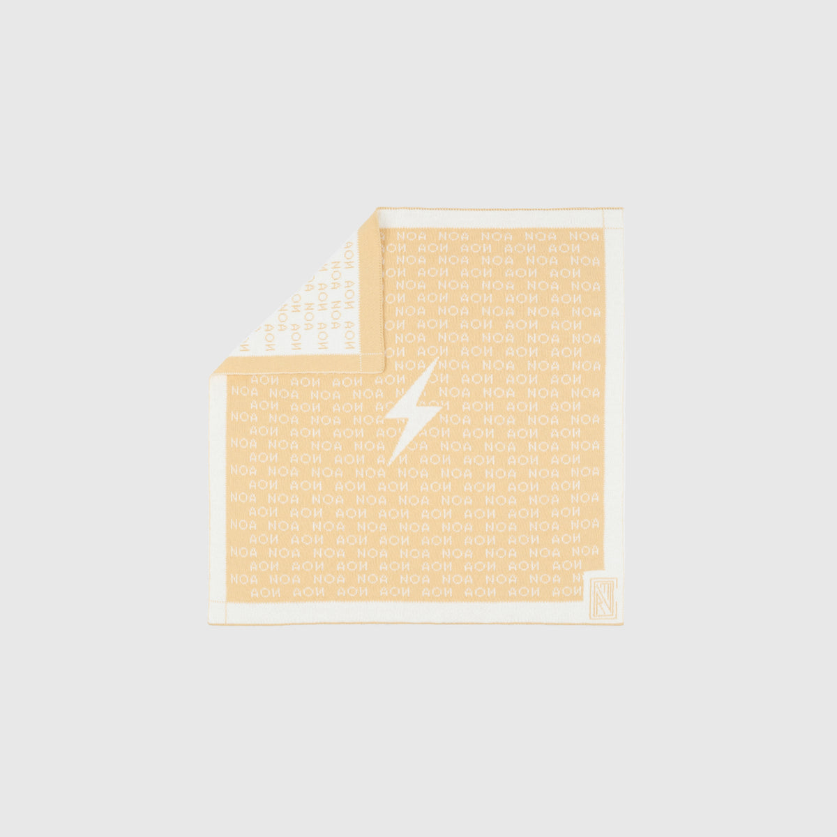 Doudou "NOA" - Yellow & Ecru - 40x40 cm