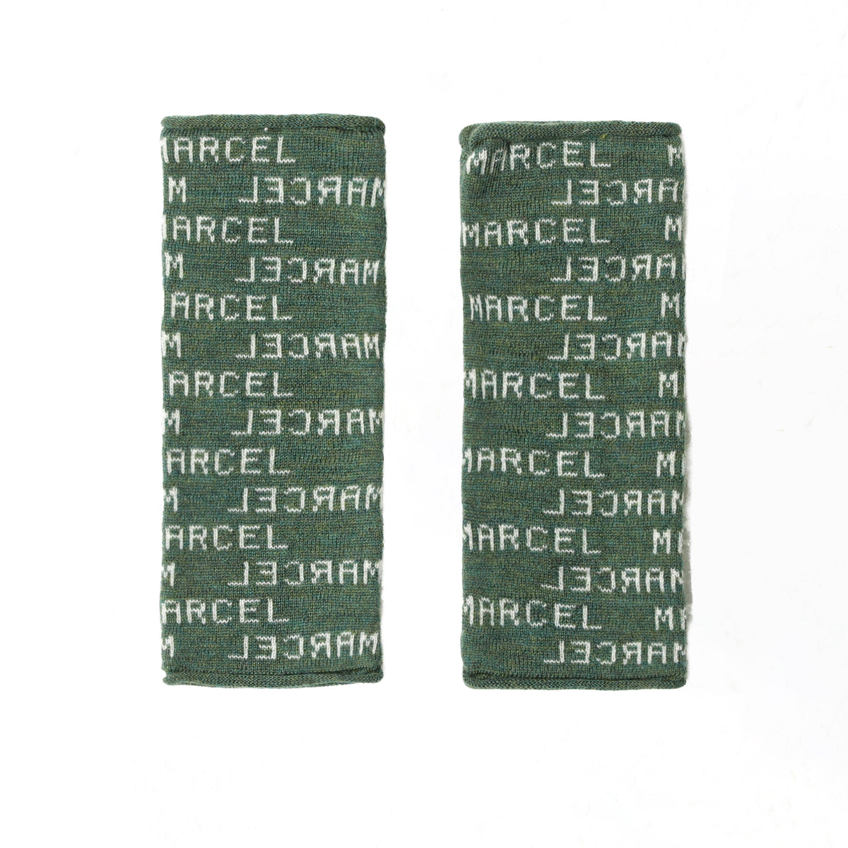 Mitaines MARCEL - Laine Mérinos - Kaki & Ecru