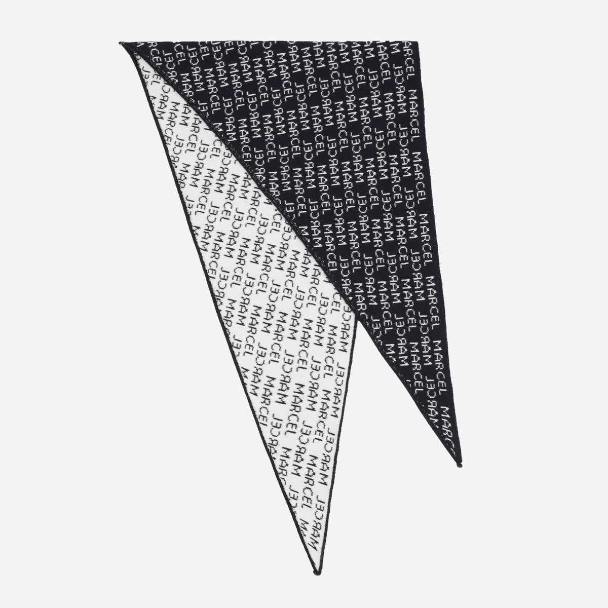 Foulard MARCEL - Coton organique - Marine & Ecru