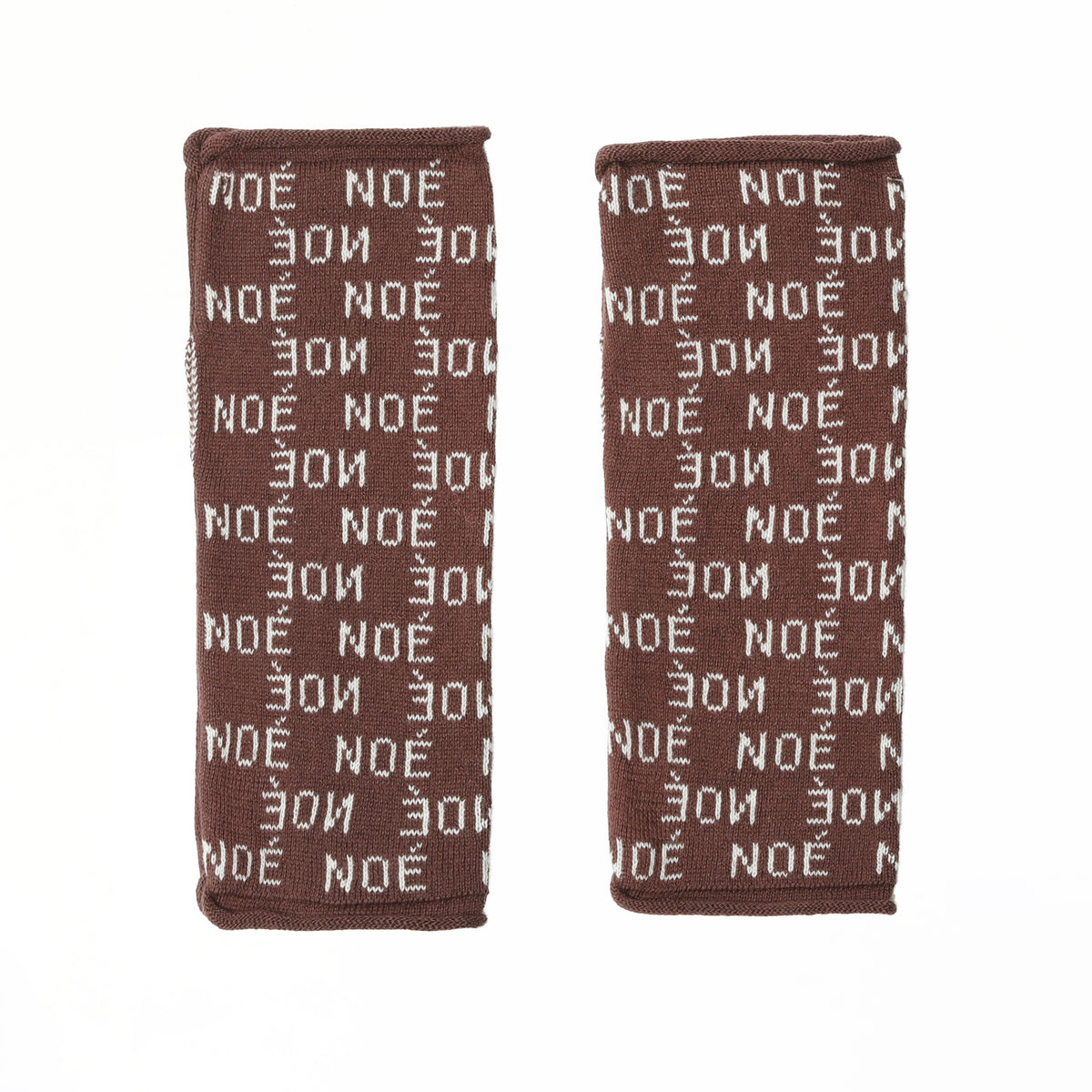 Mitaines NOÉ - Coton organique - Marron & Ecru