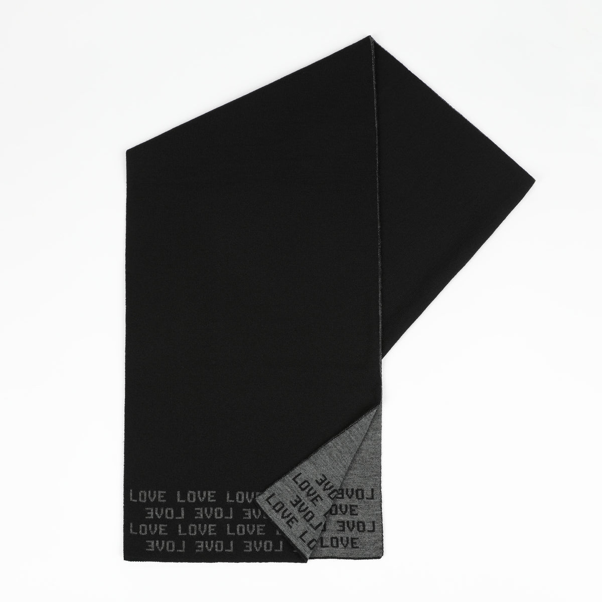 Écharpe Classique LOVE - Noir & Anthracite
