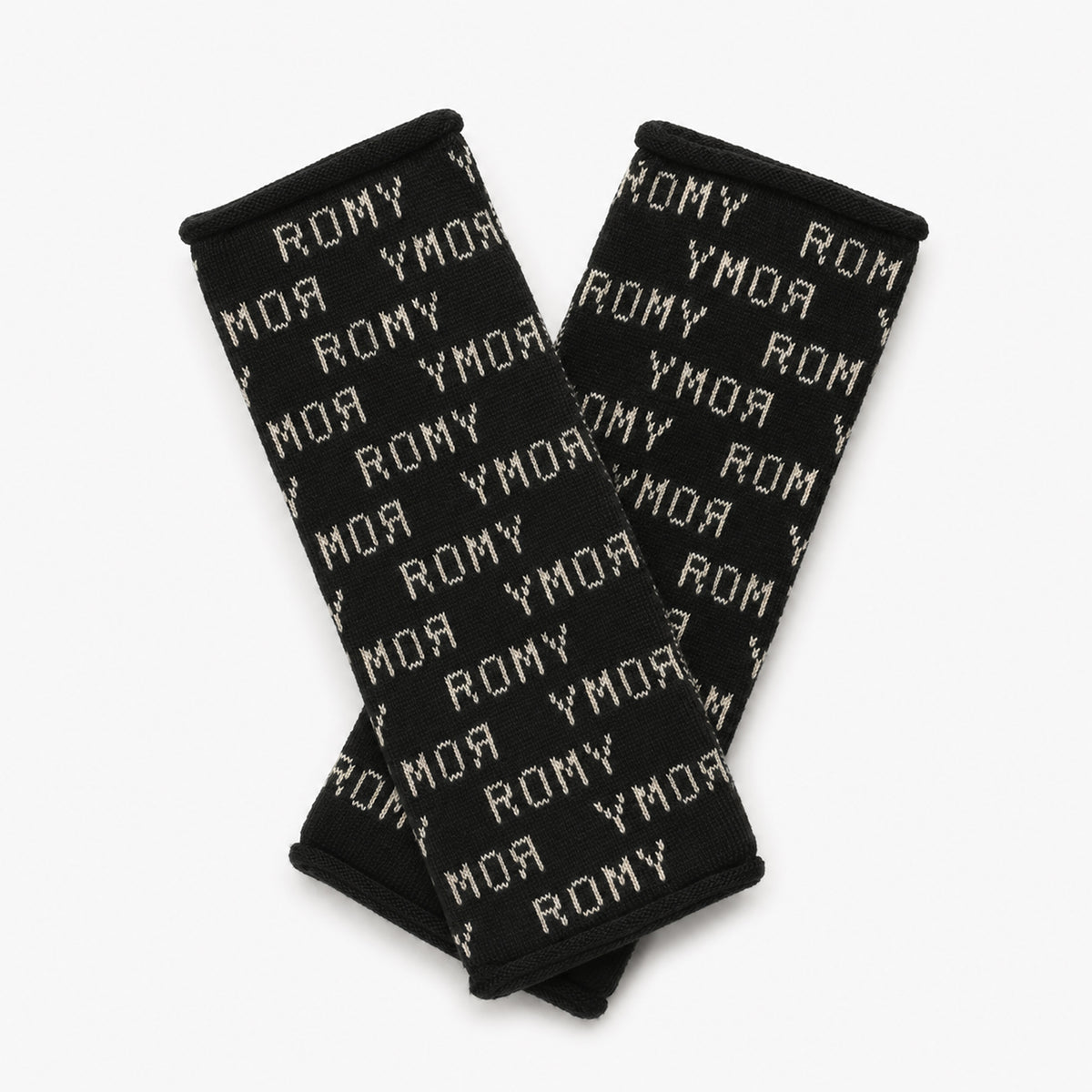Mitaines "ROMY" - Coton organique - Noir & Beige